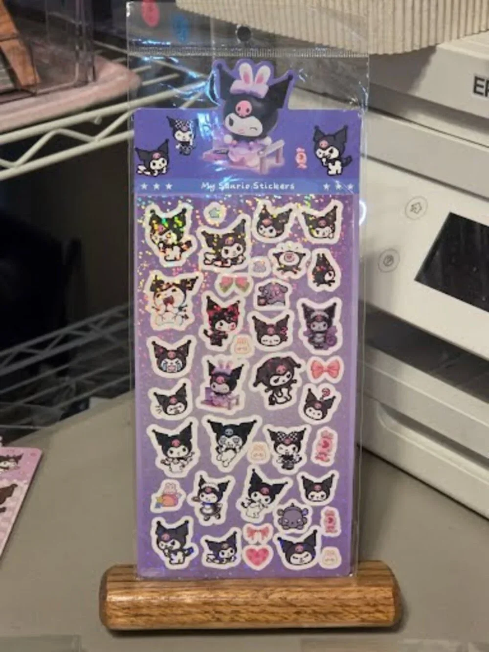 STK-2529 Kuromi Laser Sticker Sheet
